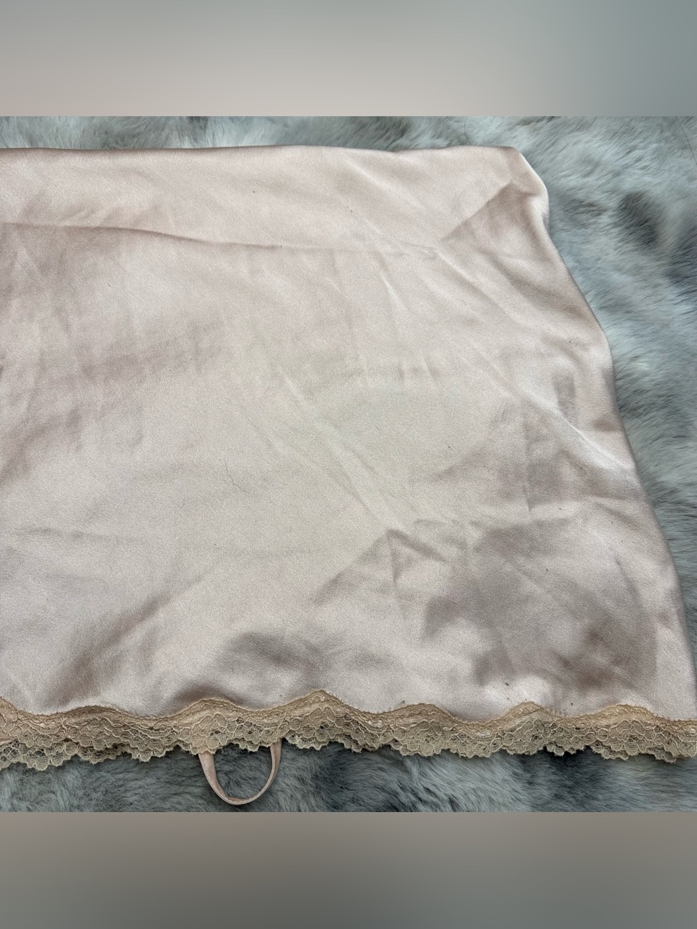 Victoria’s Secret 2016 Champagne Satin Lace Slip Chemise Nightgown M - Picture 12 of 15